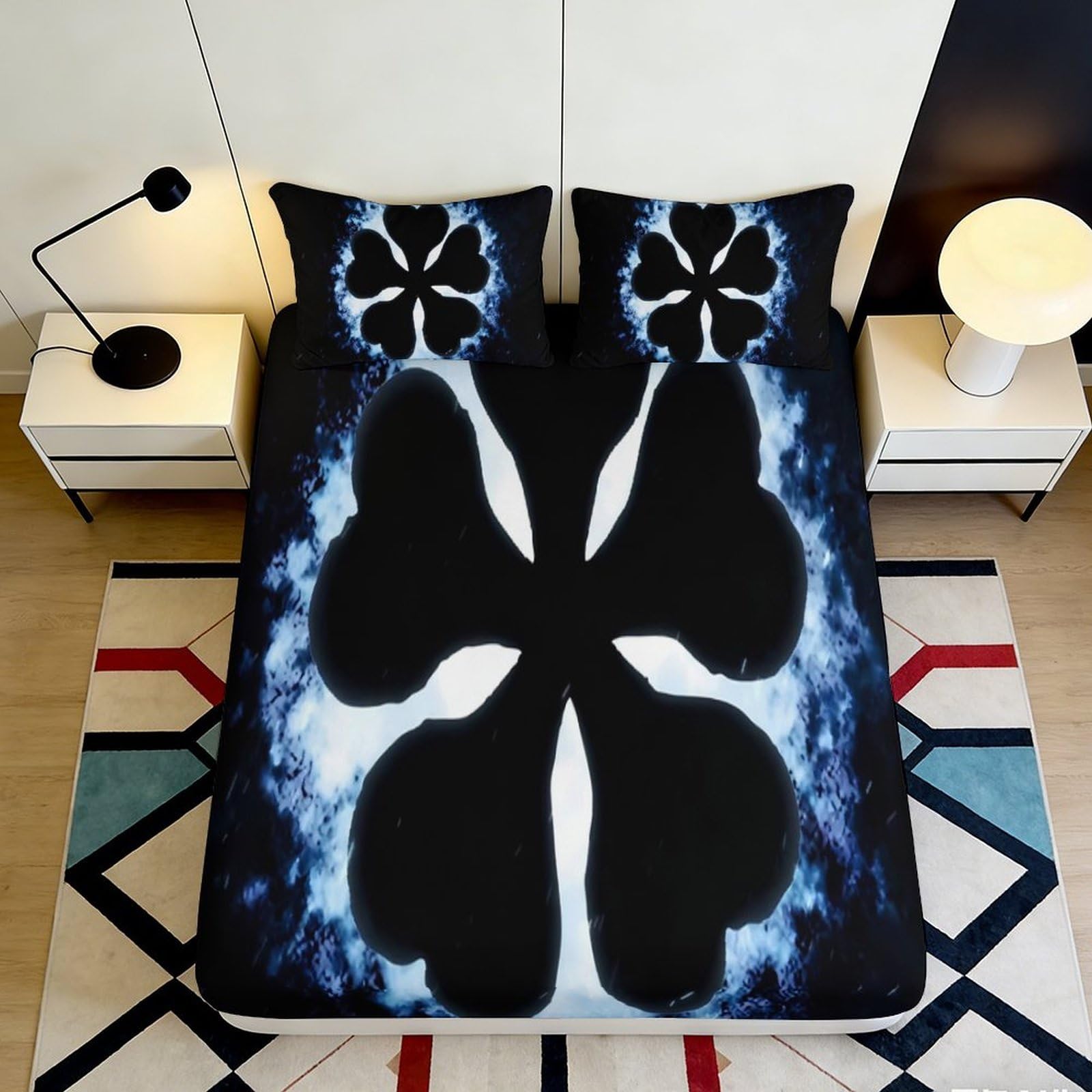 3D Printed Fantasy Sword Fitted Sheet Microfiber Deep Pocket Non-Slip Magic Mattress Fitted Cover Bedroom Washable 90x200x25cm