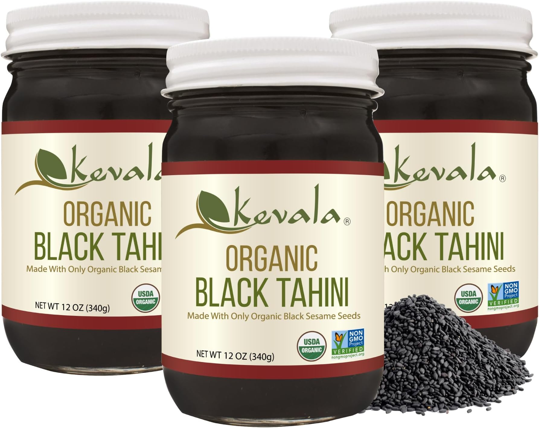 Organic Black Sesame Tahini, 12 Oz, 3 Pack