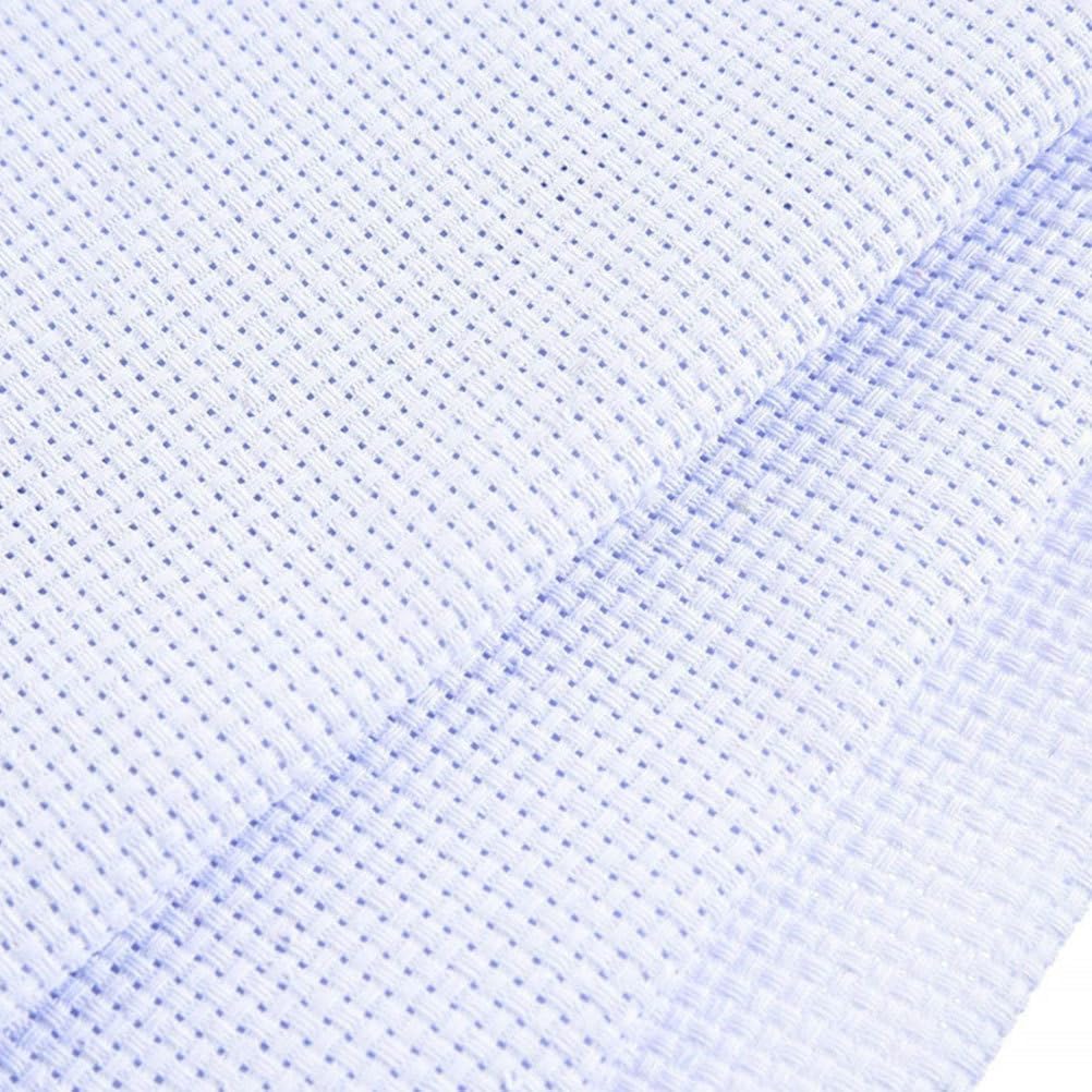 HEALLILY 6pcs Aida Cloth Reserve Cross Stitch Fabric White Embroidery Fabric for Handwork Sewing DIY Craft
