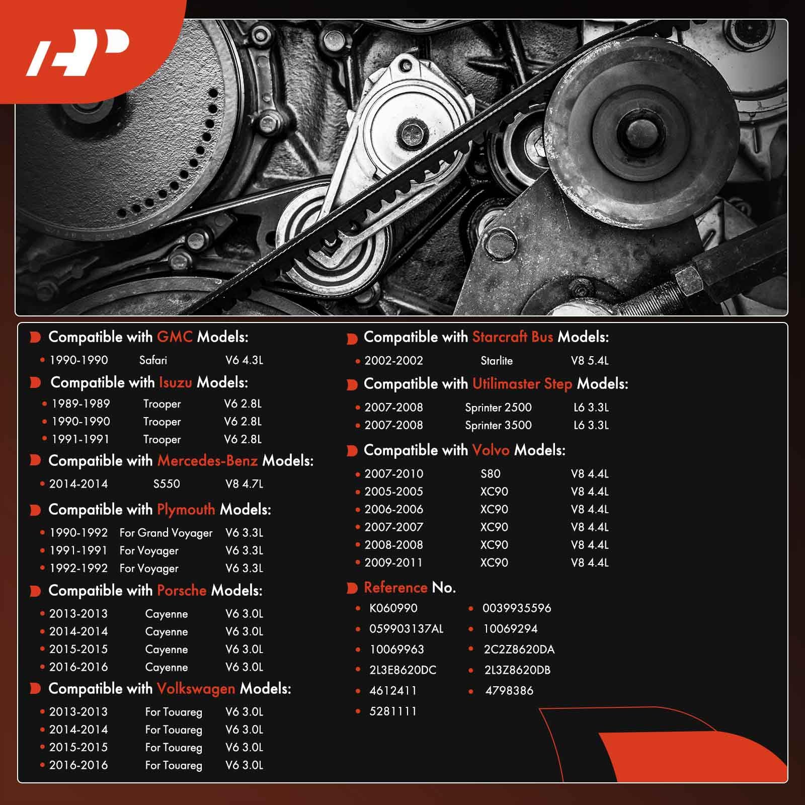 Serpentine Belt A-Premium Serpentine Drive Belt - 6-Rib, 100.01