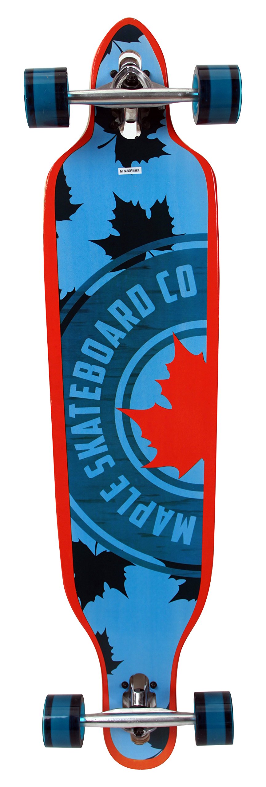 Maple Mellow Drop Through Longboard Bleu/Orange 41"