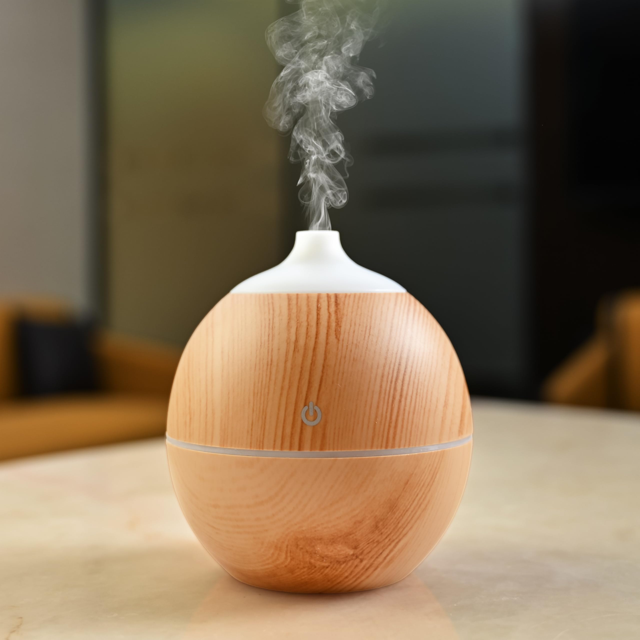HindCraft Wooden Cool Mist Humidifier & Essential Oil Diffuser – Humidifier for Home, Office, Car, and Baby Nursery – Air Purifier For Living Room-picture-16