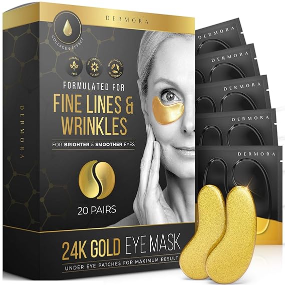 DERMORA Under Eye Mask Patches 20 Packs Face Mask Skin Care