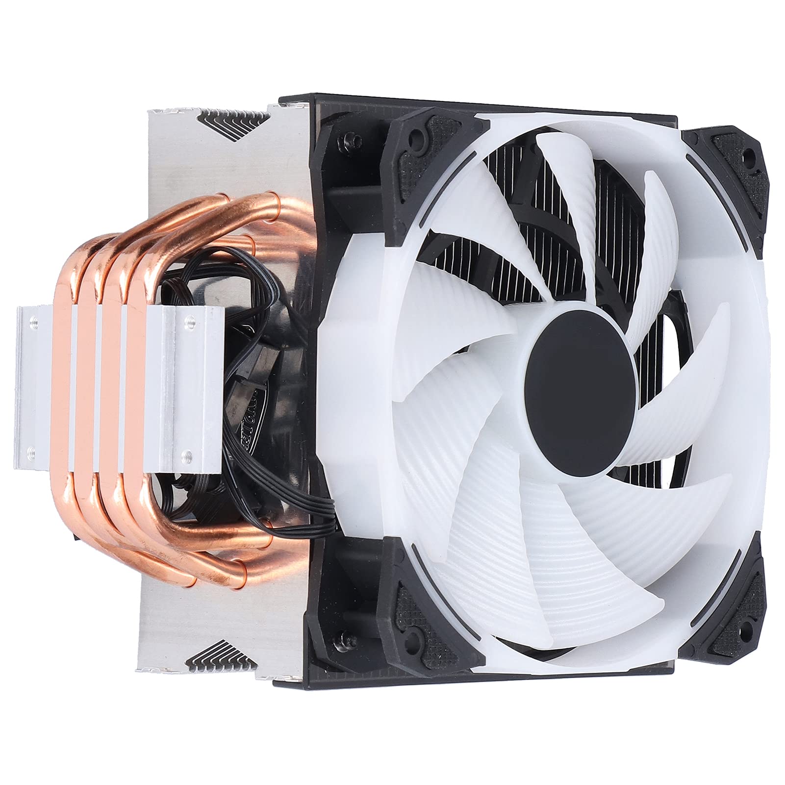 Yosoo Health Gear Chłodnica CPU, Czysta miedź 4 Rurki Cieplne, 120mm