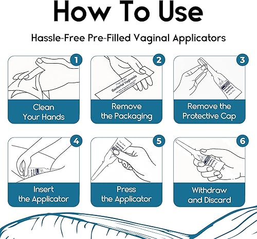 Miniatura 6 de Tratamiento Bv para mujeres - Tratamiento de vaginosis bacteriana - Aplicadores vaginales para el control de olores - Quema, secreción, picazón y