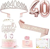 Vista 30 de Decoraciones de cumpleaños número 20 para mujer, banda y corona de cumpleaños, decoración de pastel y velas, globos de números, regalos de 20