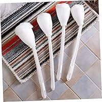 Vista 5 de Cabilock Cepillo de limpieza de inodoro, cerdas suaves, juego de cepillo de inodoro blanco para el hogar, hotel, oficina, centro comercial