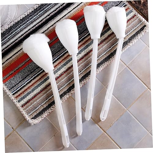 Miniatura 5 de Cabilock Cepillo de limpieza de inodoro, cerdas suaves, juego de cepillo de inodoro blanco para el hogar, hotel, oficina, centro comercial