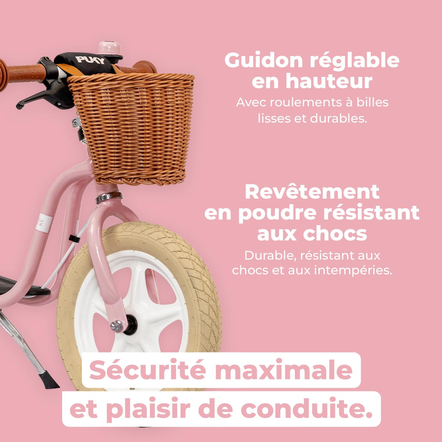 Puky Draisienne de 2,5 Ans LR L Classic Retro Pink