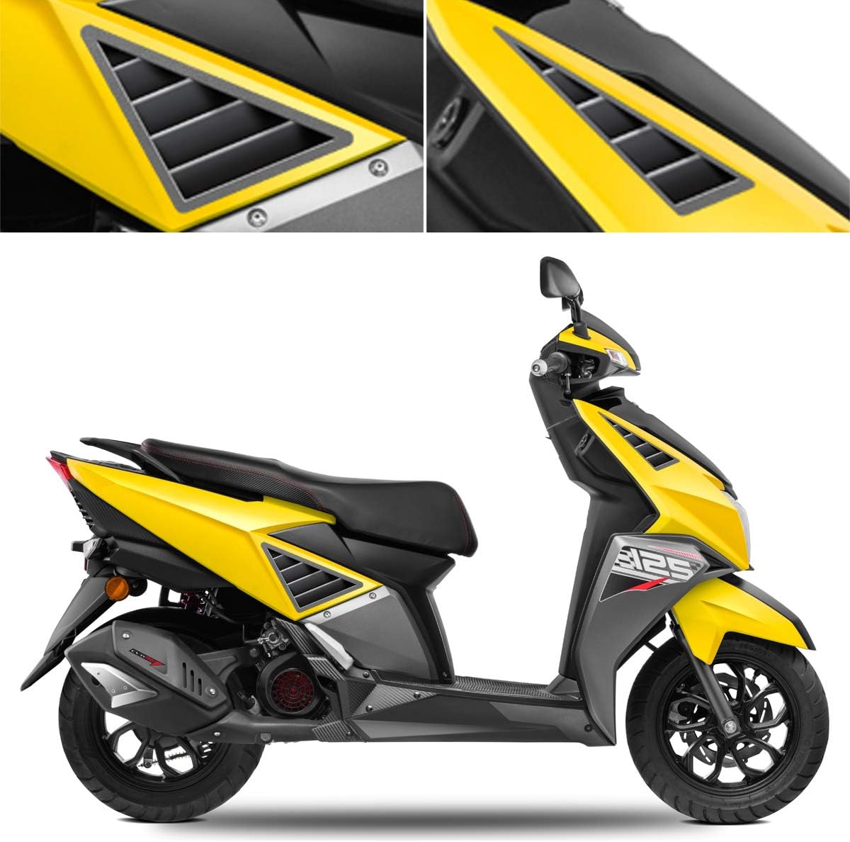 Autographix Impact Scooter Graphics for TVS Ntorq - Set of 4 pcs