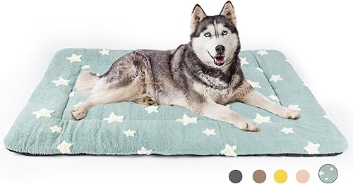 Miniatura 25 de Mora Pets - Tapete para jaula de perro, tapete para cama de perro para perros medianos, lavable, linda cama para mascotas con estrellas, cama para