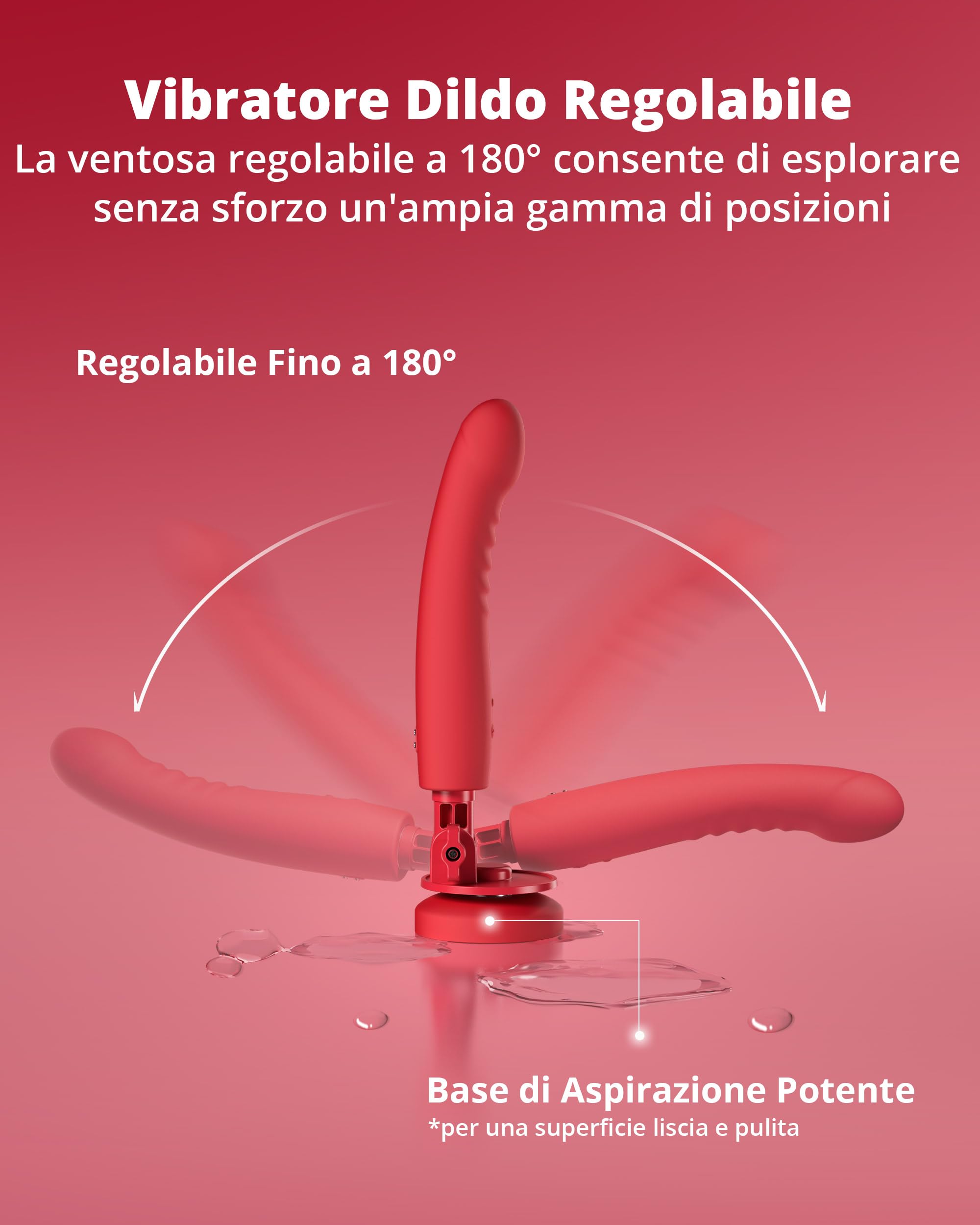 LOVENSE Mission 2 Dildo Machine, Dildo a ventosa regolabile a 180°, macchina del sesso con telecomando per donne, potente vibrazione e senso del tatto, giocattolo sessuale automatico per coppie.