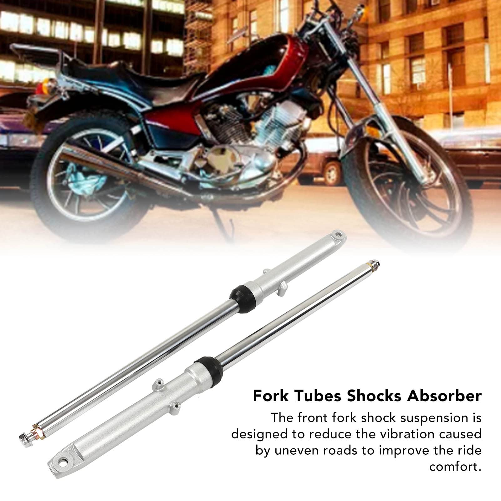 Amazon | cg125 パーツオートバイ フロントフォーク 2PCS 670mm