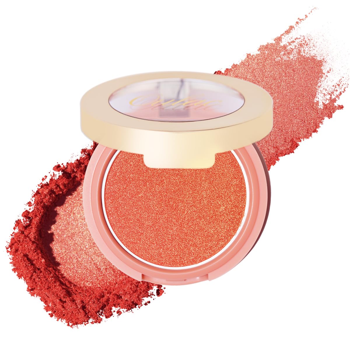 Amazon.com : Oulac Orange Luminisers Powdery Blusher for