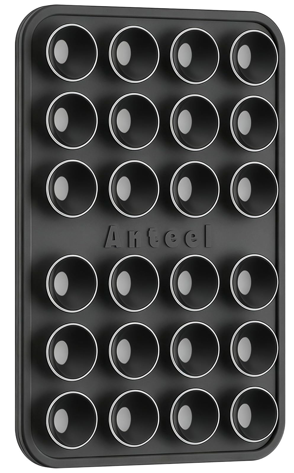 PKYAA Anteel Max - Silicone Suction Phone Case Adhesive Mount, Upgraded Super Strong Grip, Durable, Easy to Use, Hands-Free Sticky Phone Holder for Selfies, Tiktok Videos, 2.56"x3.94" (Black)
