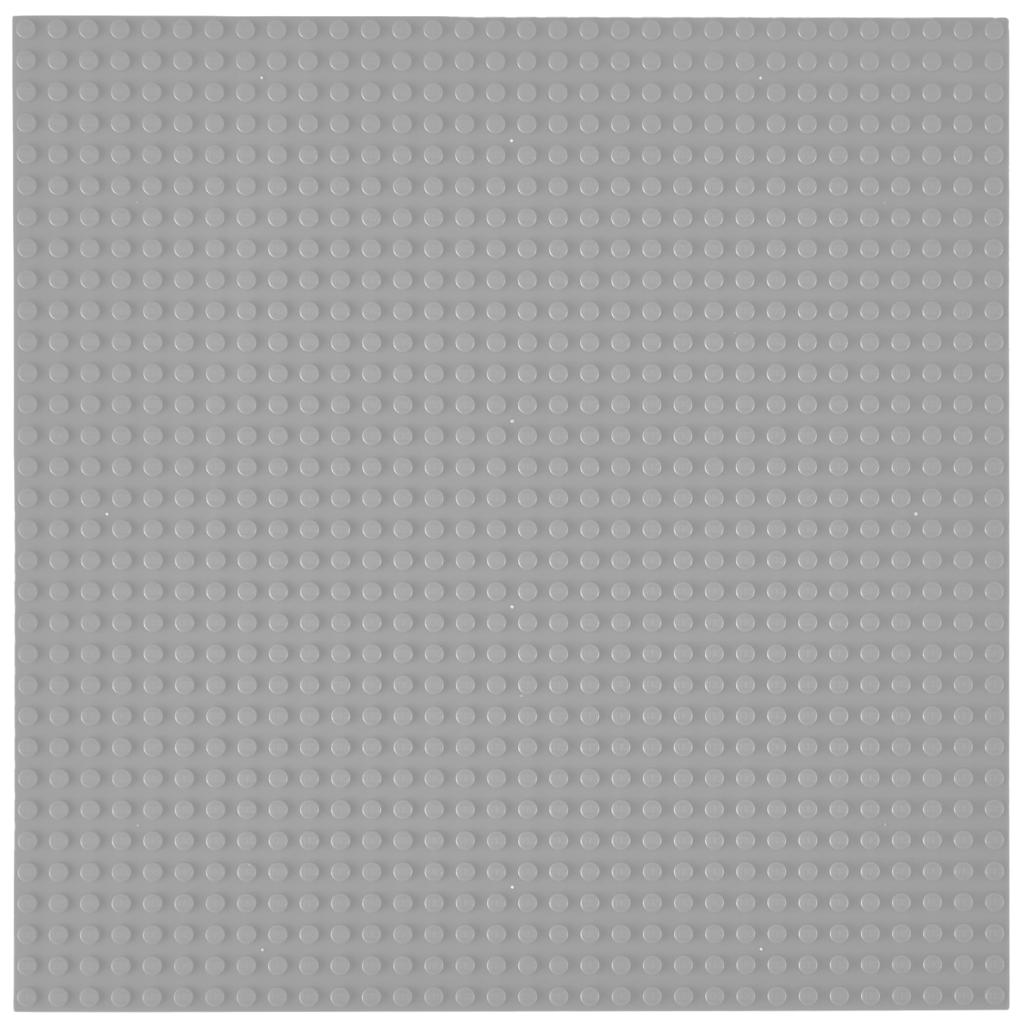 Compatible with Lego Large Classic Stackable Baseplates, for Building Bricks, Bases for Tables, Mats, and More, 100% Compatible with All Major Brands, Light Gray, 1 Piece, 10x10 Inches