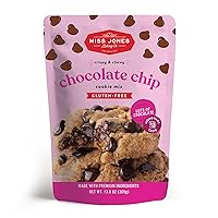 Vista 3 de Miss Jones Baking Mezcla de galletas con chispas de chocolate, granos enteros, más chispas de chocolate, 50% menos azúcar, postres y golosinas