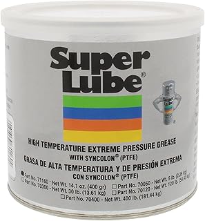Super Lube 71160 High Temp EP Grease NLGI 2 w/Syncolon, Translucent White
