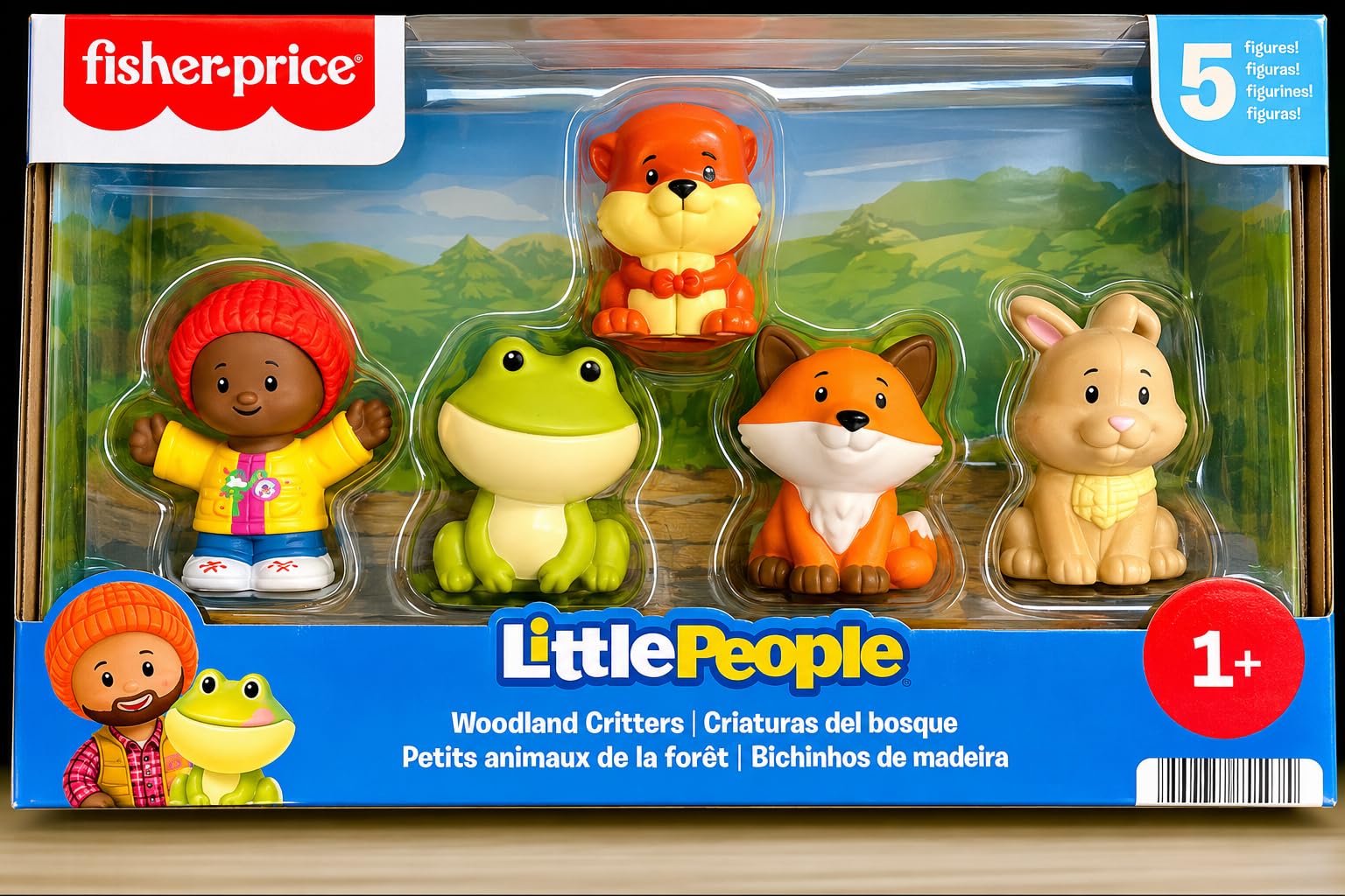 Little People Woodland Creature Set - Paquete de figuras de animales de 5 personajes