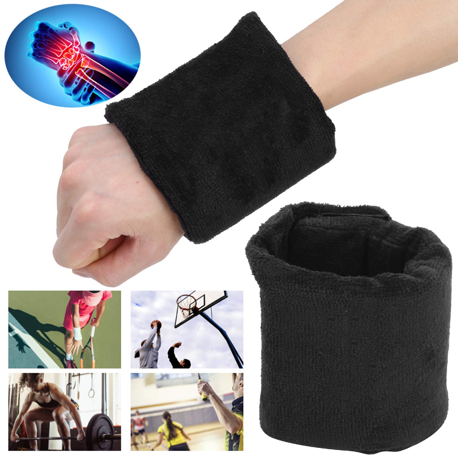 2 Pezzi Peso Peso Protettore Polso Pesa di Protezione del Polso Supporto per la Protezione del Polso per Allenamento di Boxe Esercizio Fitness Running Resolve