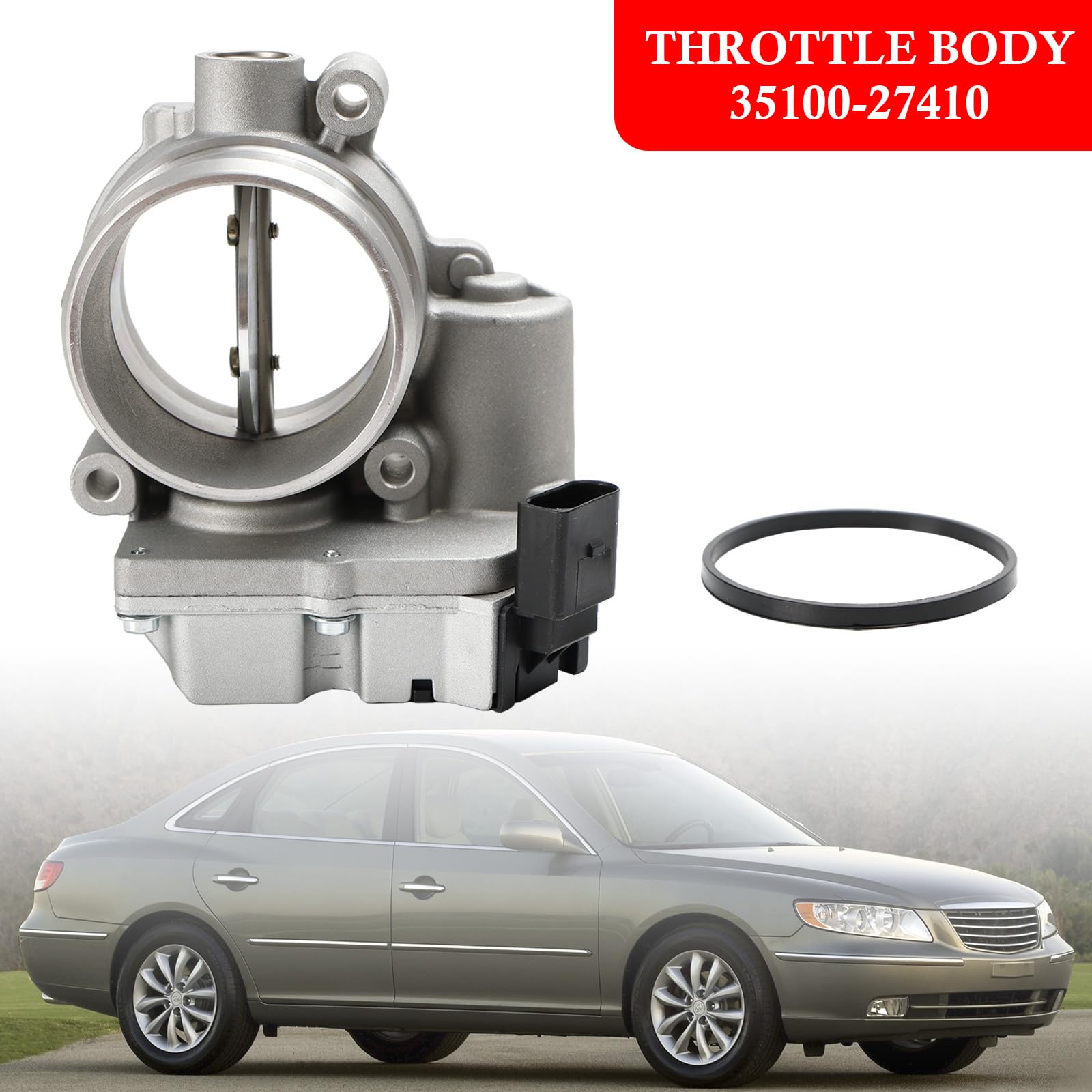 Válvula de mariposa 35100-27410 para Hyundai Grandeur Santa Fe i30 Sonata Tucson 2.0 CRDI, diámetro de entrada de 57 mm, conector de 4 pines Descripción del producto