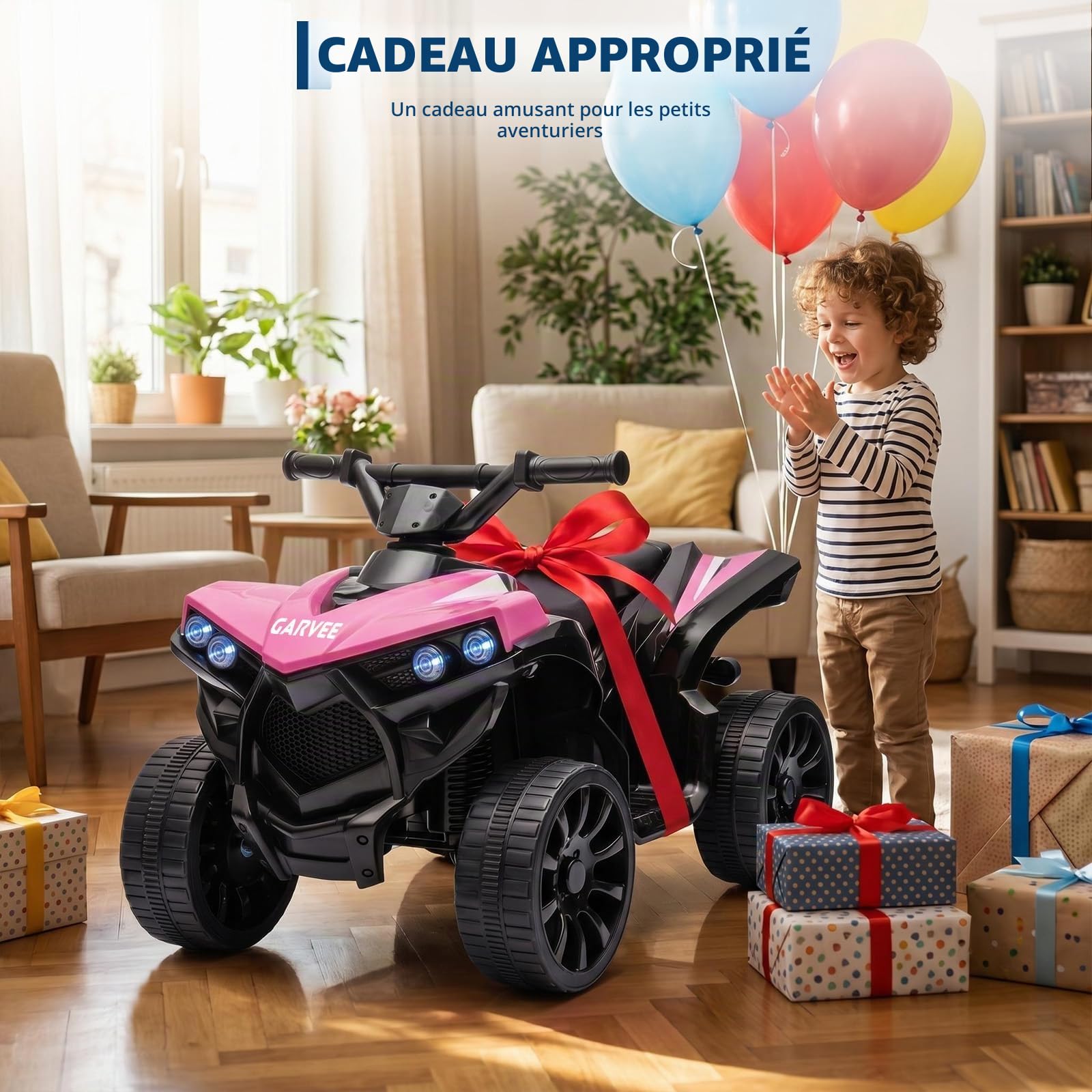 Quad Électrique Enfant 6V, Voiture Enfant ATV,pour Les Enfants De 3 à 8 Ans