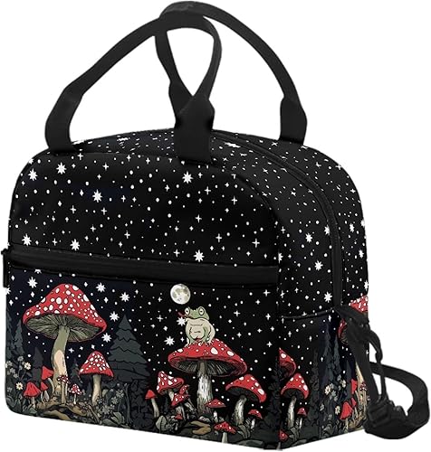 Vista 43 de doginthehole Bolsa de almuerzo portátil de teñido anudado azul, bolsa de almuerzo, organizador reutilizable, hielera para adultos, al aire libre