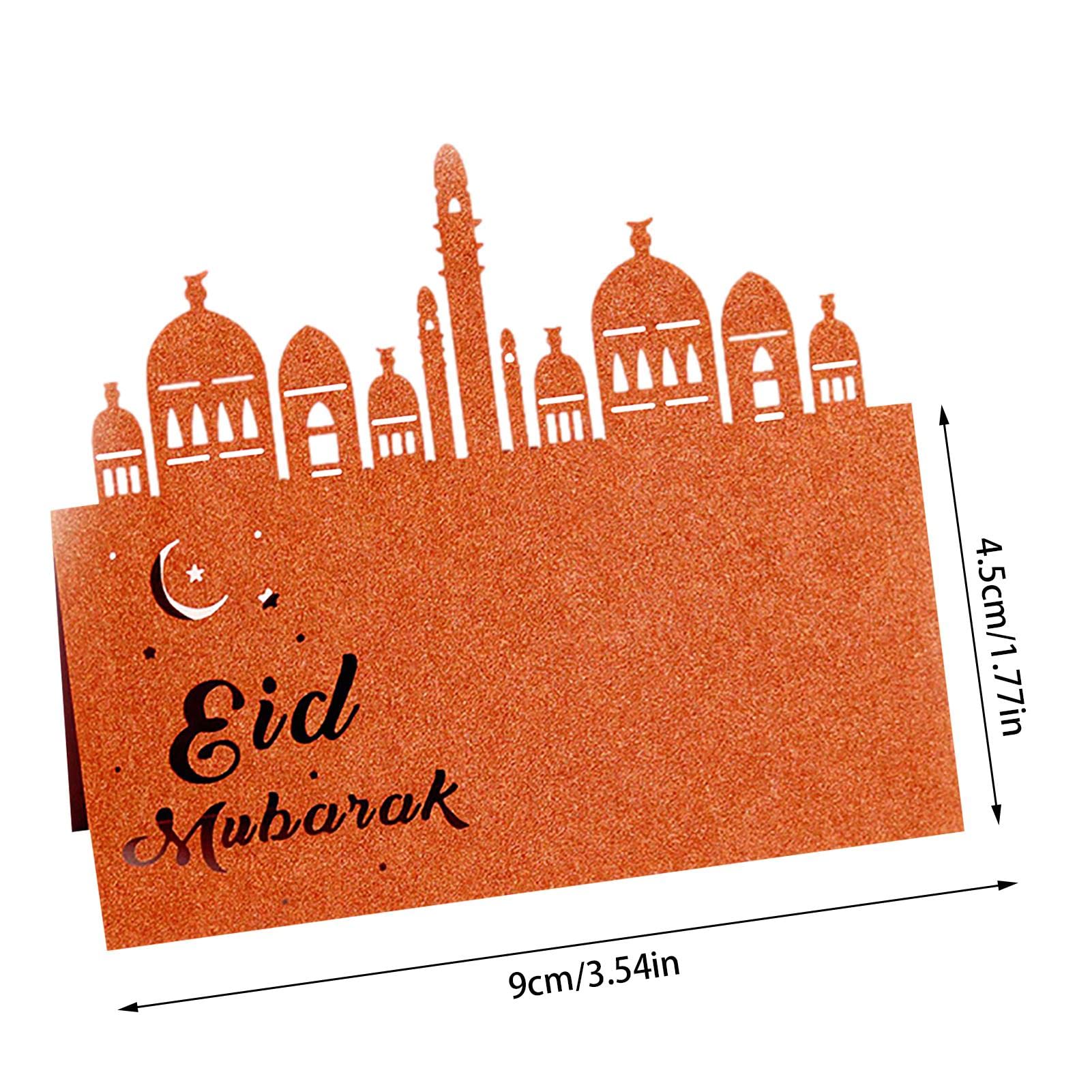ORTUH Ramadan-Zelt-Karten - Ramadan-Tischkarten