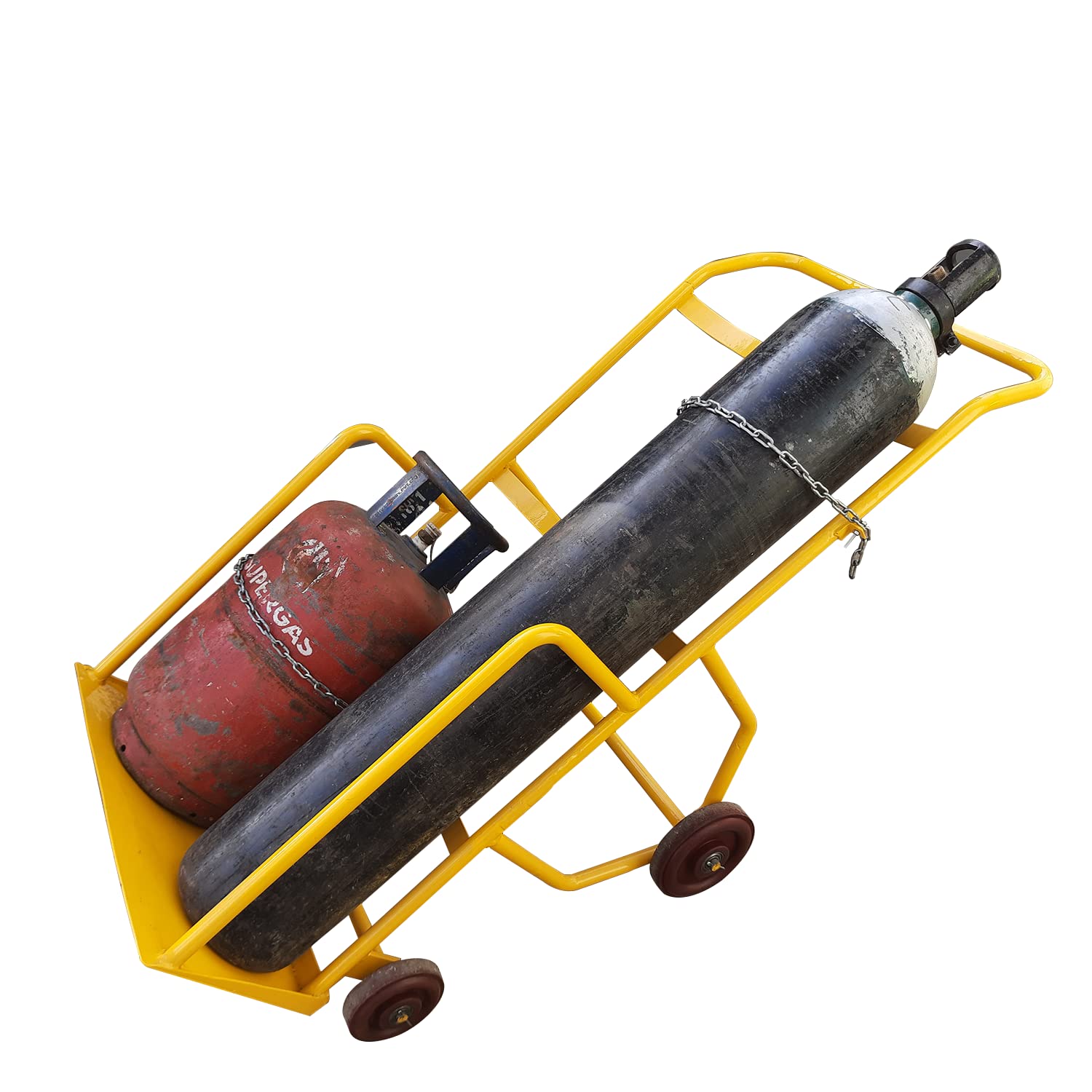 AKURA Four Wheel Double Gas Cylinder Trolley (Capacity : 300 Kg)-image-29