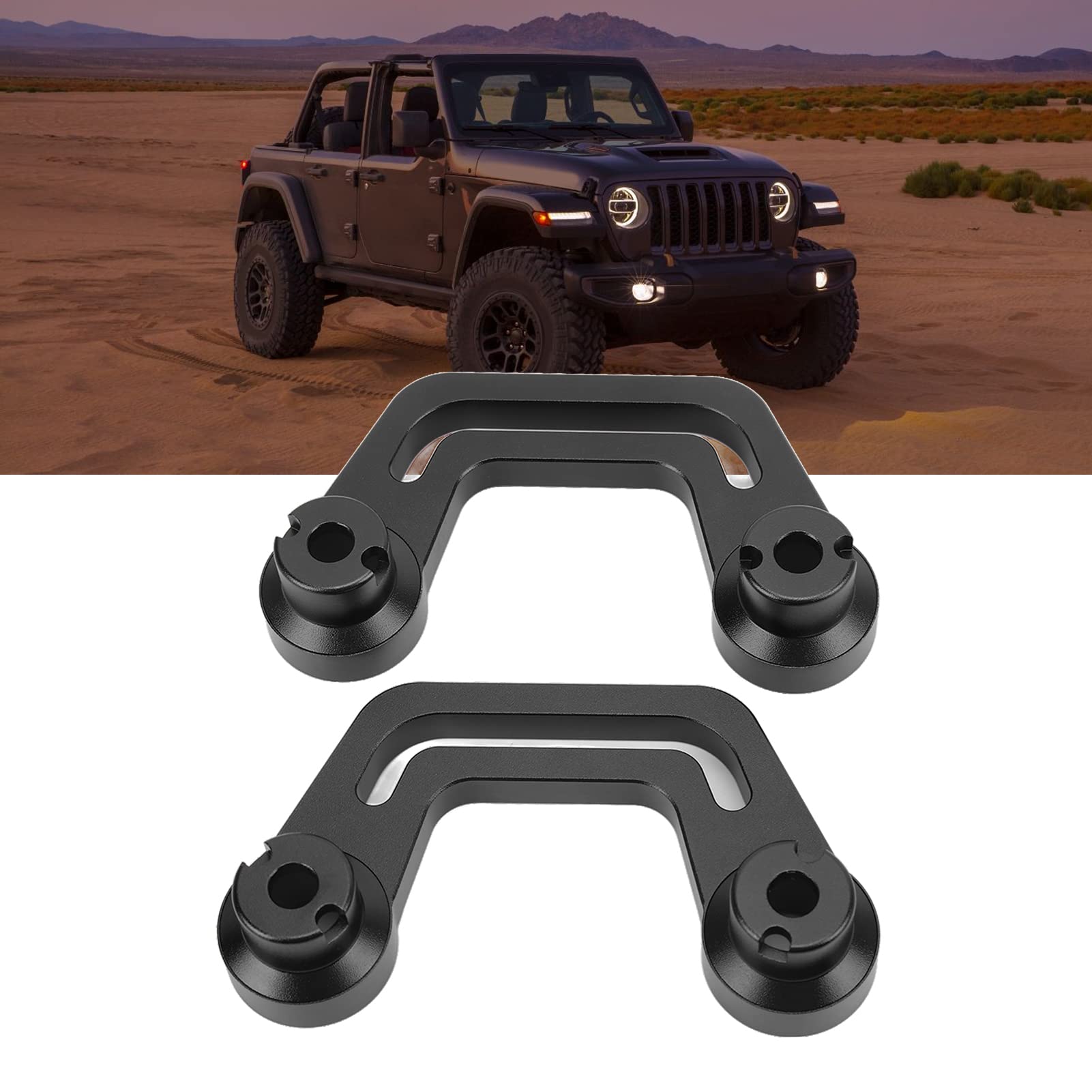 Led Light Mounting Brackets , Fydun 1Pair A Pillar Windshield Light Mount Bracket Replacement for Wrangler JL JLU 2018?2022(Black)