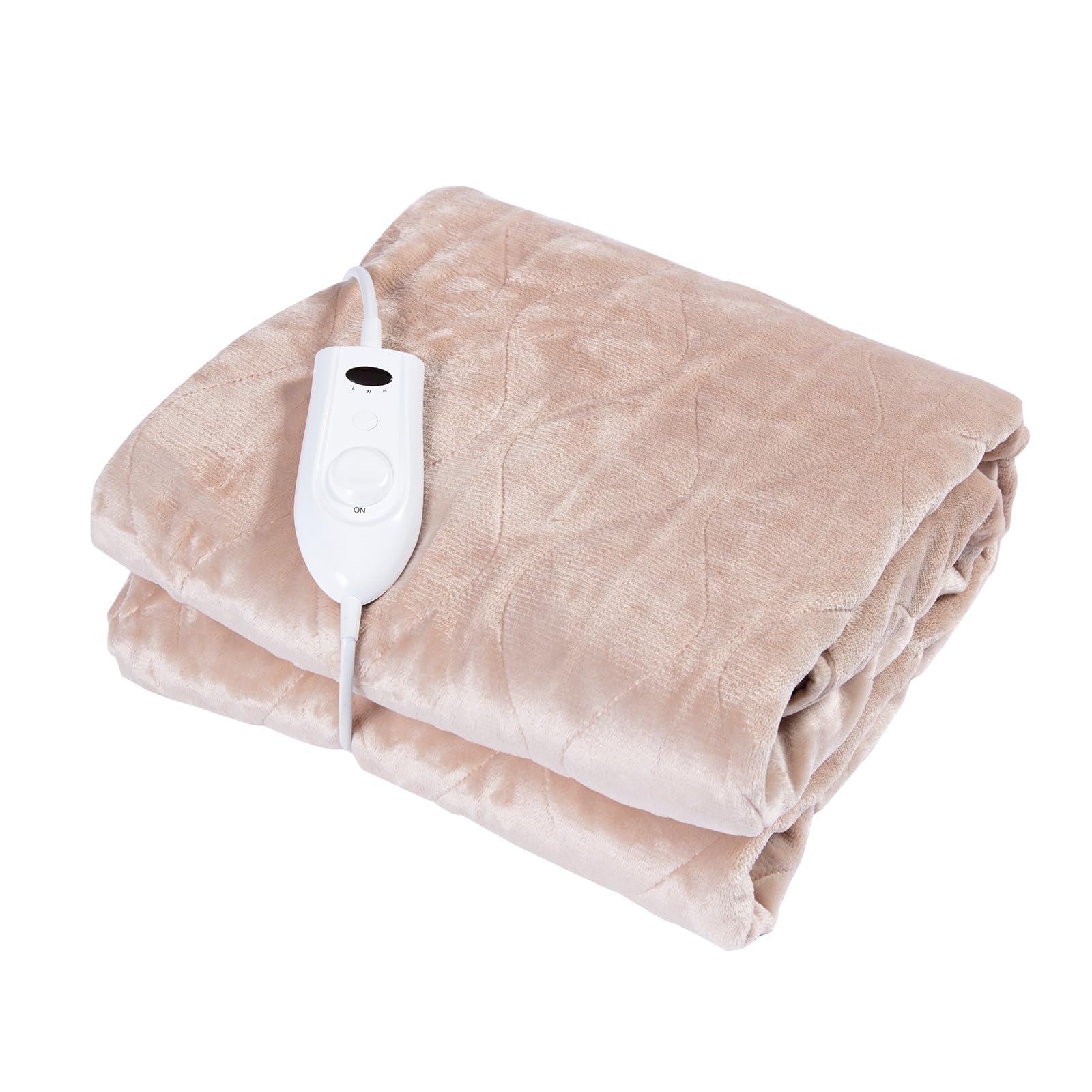 Amazon.com: Roamfish Heated Blanket - Soft Flannel Electric Blanket with 3  Heating Time Settings, 2 hrs Timer Auto Shut Off(50×59 inches, Khaki) :  Home u0026 Kitchen