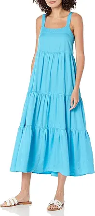 The Drop Women's Britt Tiered Maxi Tent Dress