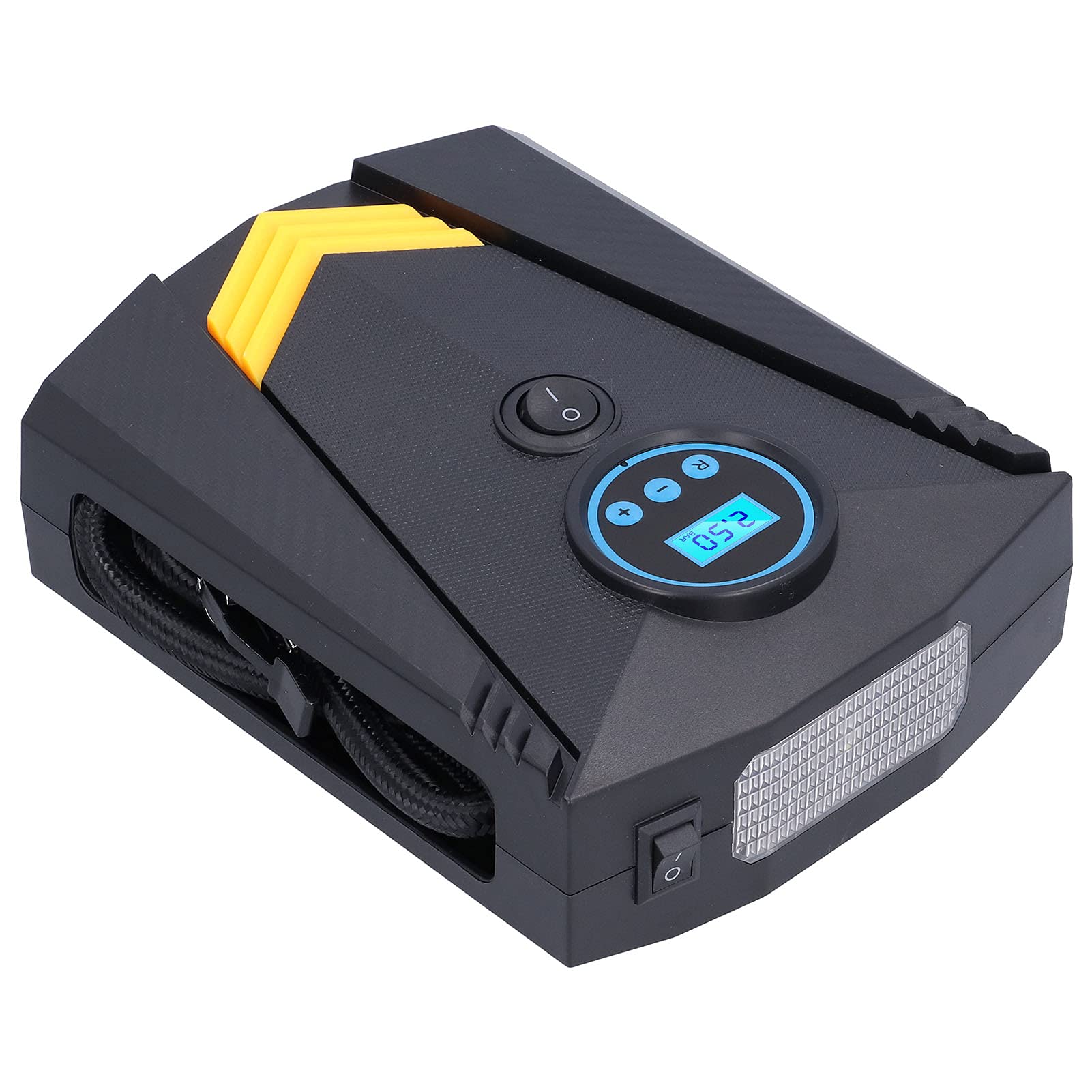 Compressore Gonfia Pneumatici 120W con Display Digitale e Luce LED Gonfiatore Portatile Automatico per Auto Bicicletta e Moto 12V