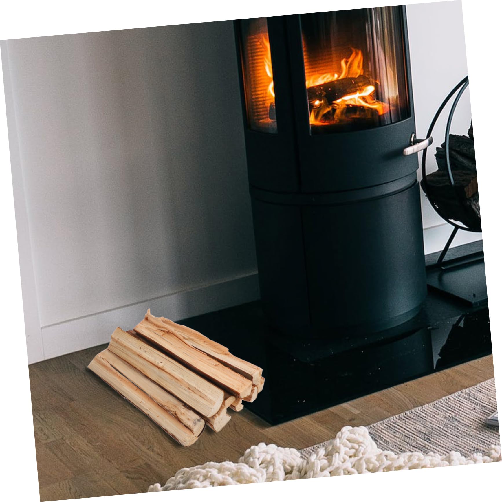 Ciieeo 10Stücke Teiliges Dekorative Holzscheite für Kamin Deko Naturholz für Gemütliche für Innenräume und Lagerfeuerpartys Vielseitige Verwendung und Rustikaler Charme