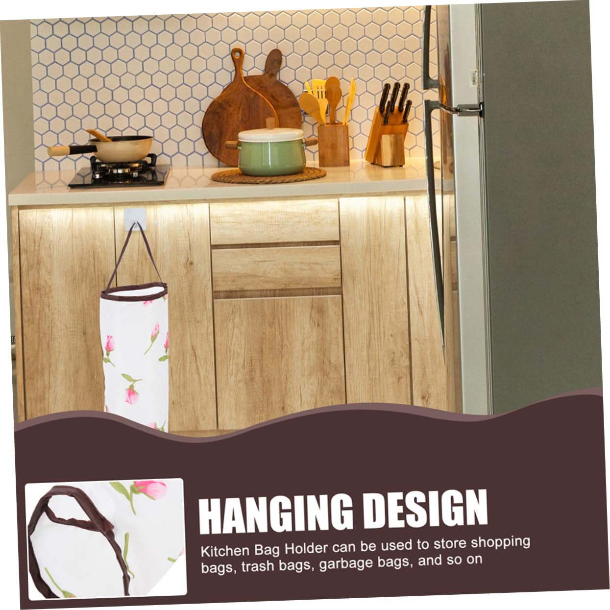 Cabilock 20piezas Soporte De Bolsas De Basura Colgante Organizador De Bolsas para Cocina Almacenamiento De Desechos Vertical Diseño Práctico para Hogar y Garaje