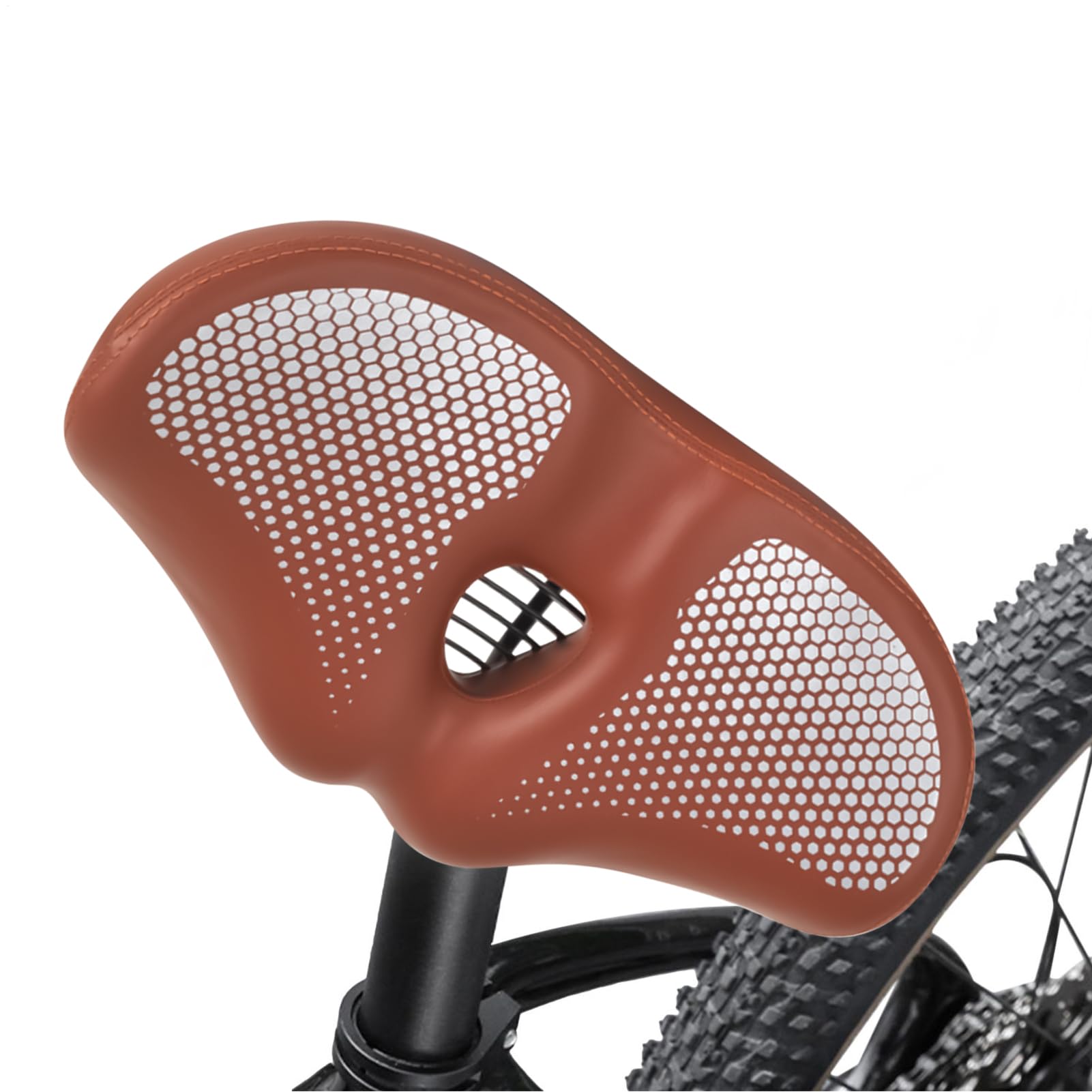 Sella per bicicletta, sella per mountain bike, traspirante, antiscivolo, ammortizzante, confortevole, per campeggio, pendolarismo quotidiano, attività all'aperto