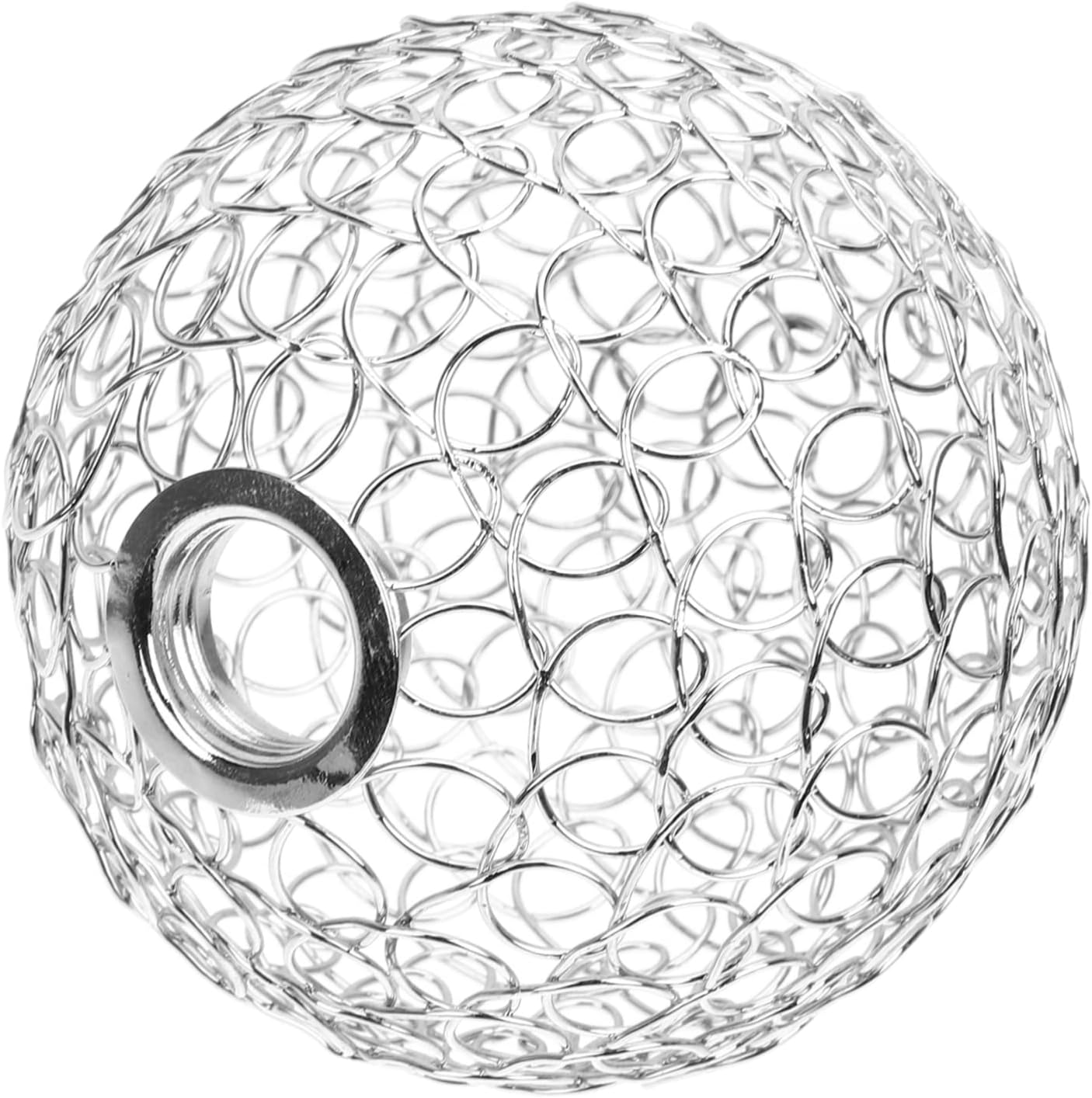 DOITOOL 5pcs Wrought Iron Pendant Light Shade Frame Hollow Carved Design for Easy Bulb Replacement Modern Aisle Lighting for Room Cafe and Hotel Use