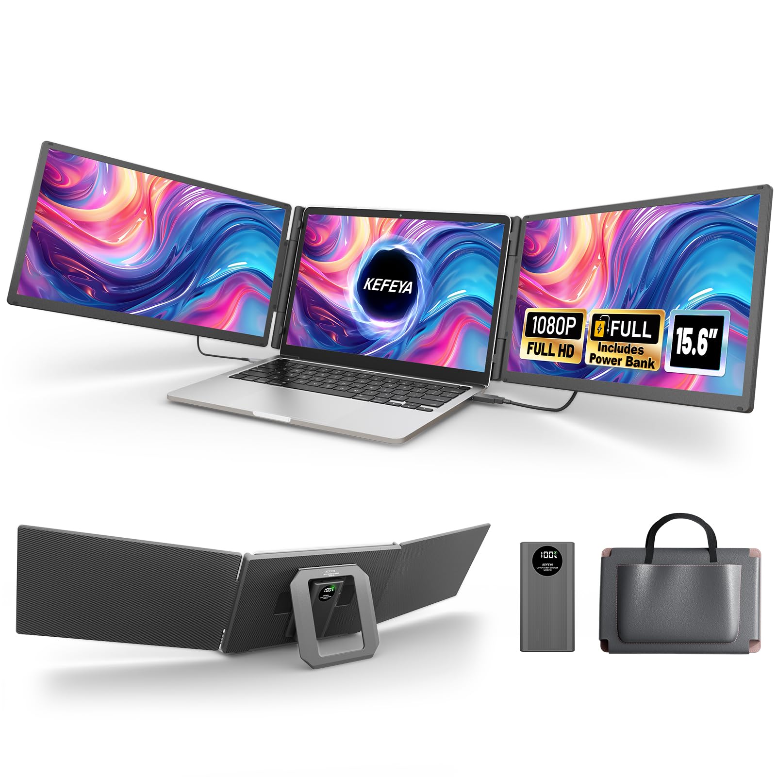 Kefeya 15.6" Laptop Bildschirm Erweiterung