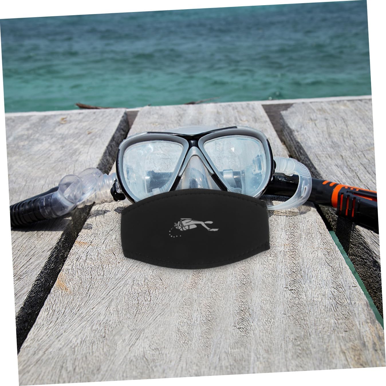 VICASKY Diving Mask Strap Cover Comfortable Neoprene Hair Wrap for Men Women Double Layer Design Non Slip Lightweight Easy Attachment for Water Sports Activities
