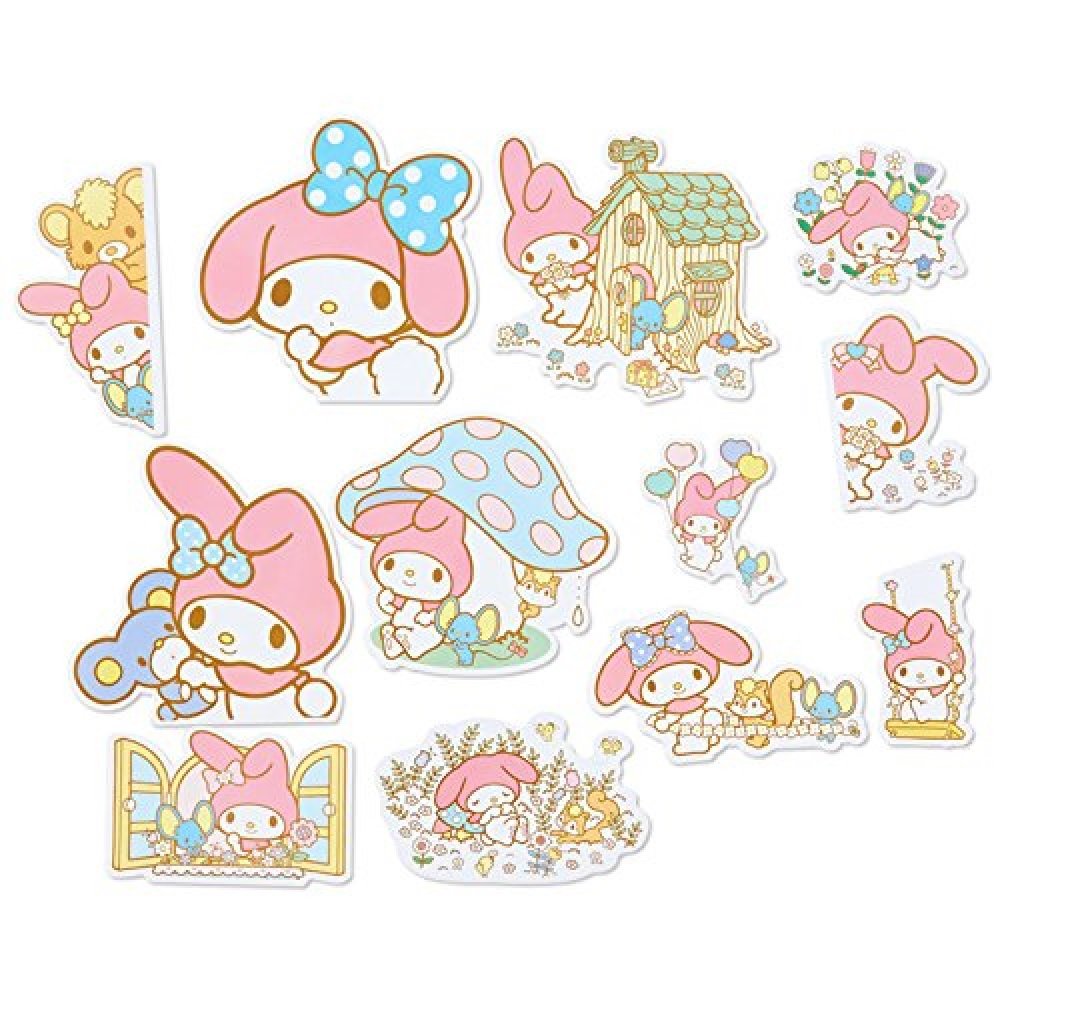 直営ストア サンリオウォールステッカー マイメロディ Dw006 サンリオ ステッカー 壁紙用 インテリア Shipsctc Org