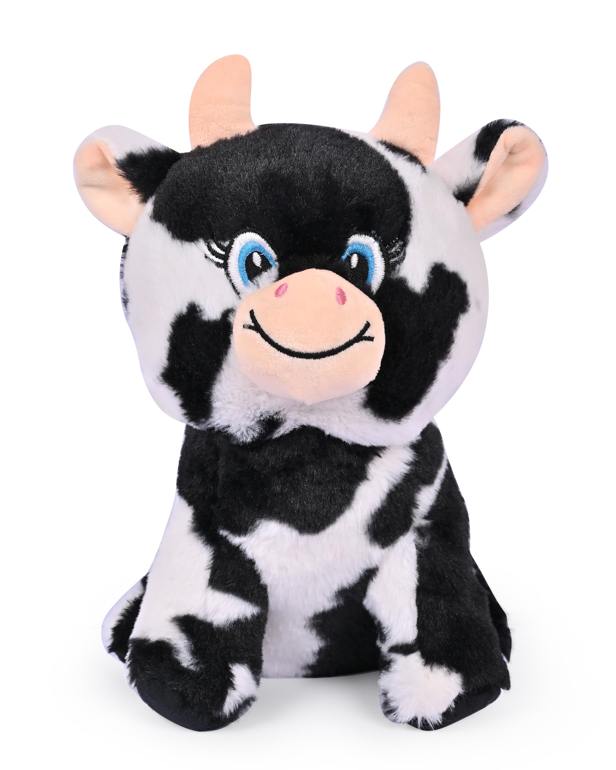 BESTIES Kids Sitting Cow Soft Toy Soft Toy for Girls/Kids | Stuffed Plush Animal | Ideal for Birthdays & Special Occasions Black & White - Height 30 cm (B0CJBTNTHG) Amazon Price History, Amazon Price Tracker