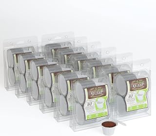 Perfect Pod EZ-Cup Paper Coffee Filters with Patented Lid for Single-Serve Coffee Brewers and Coffee Pods, Compatible with Keurig, 12-Pack (600 Filters)