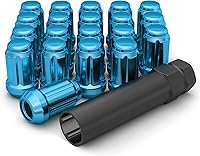 Vista 9 de White Knight M12x1.50 Tuerca de llanta de bellota de siete estrías con llave para ruedas seleccionadas de mercado o fábrica con asiento regular