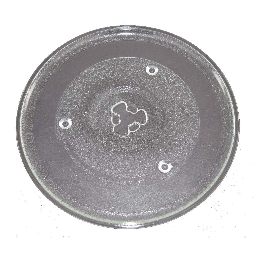 Ufixt Microwave Glass Turntable Plate 270Mm 6 Fixing Points Compatible With Aeg, Baumatic, Belling, Breville, Cookworks, Currys, Daewoo, Frigidaire, Hinari, Hitachi Universal Replacement