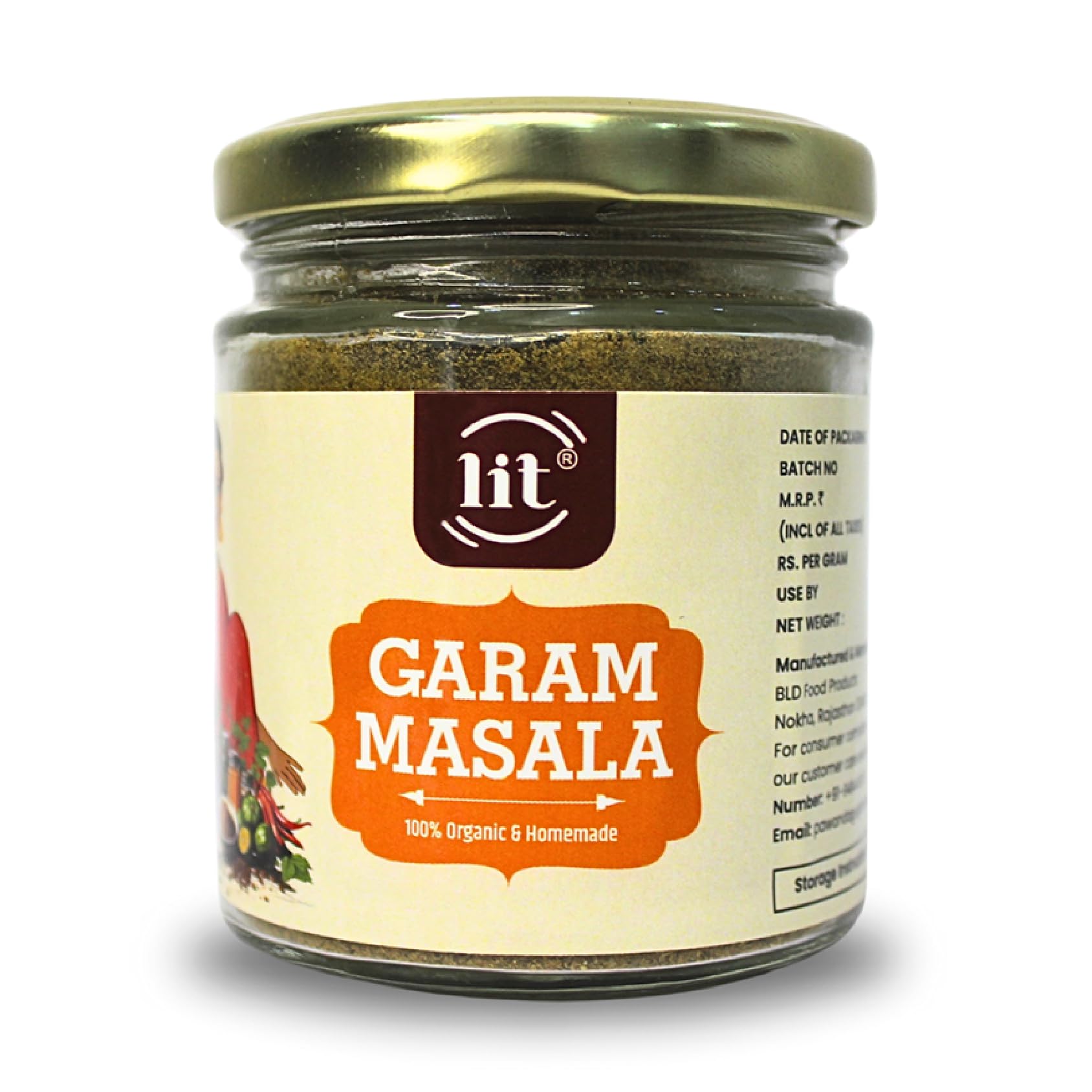 LIT Garam Masala Powder - 100g | Organic & Authentic Indian Spice Blend to Elevate Your Culinary Creations | Traditional, Multipurpose Masala for Curries, Soups, & Marinades | Home Made Garam Masala (B0DB5W13M8) Amazon Price History, Amazon Price Tracker