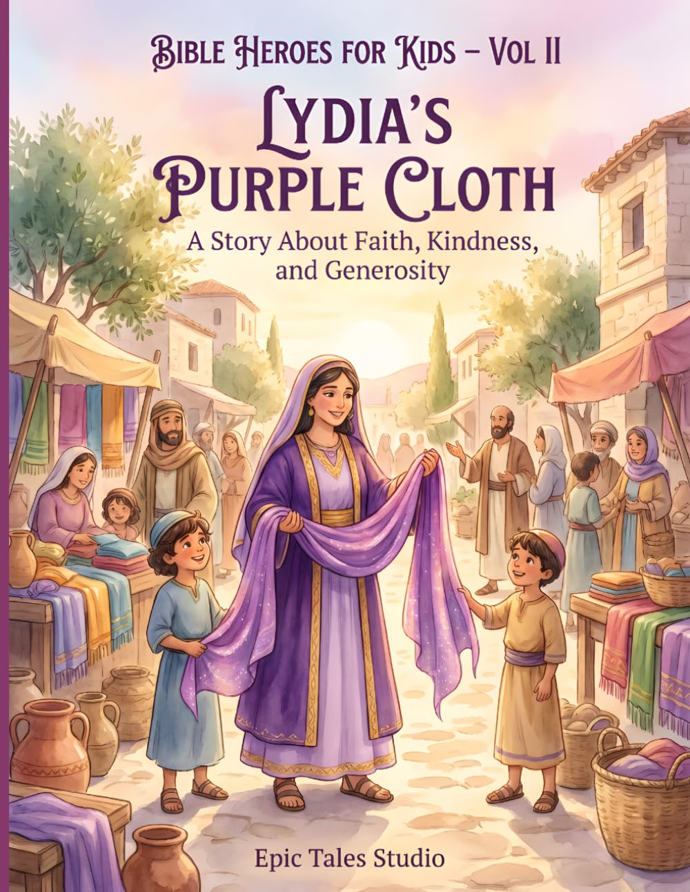 Bible Heroes for Kids Vol II: Lydia’s Purple Cloth – Book 14: A Story About Faith, Kindness, and Generosity