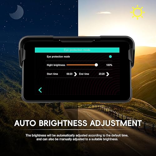 Miniatura 6 de CAMECHO Pantalla extraíble para motocicleta CarPlay y Android Auto, inalámbrico Apple Car Play portátil estéreo para moto y motocicleta, pantalla