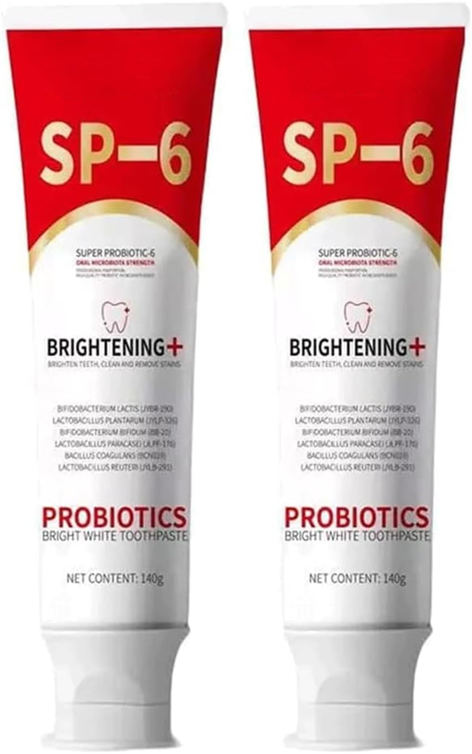 Sp-6 Ultra Whitening,Probiotic Brightening Toothpaste, Sp-6 Ultra Whitening Toothpaste,Deep Cleaning Care Toothpastes, Fresh Breath,Deep Cleaning Care(2 pcs)