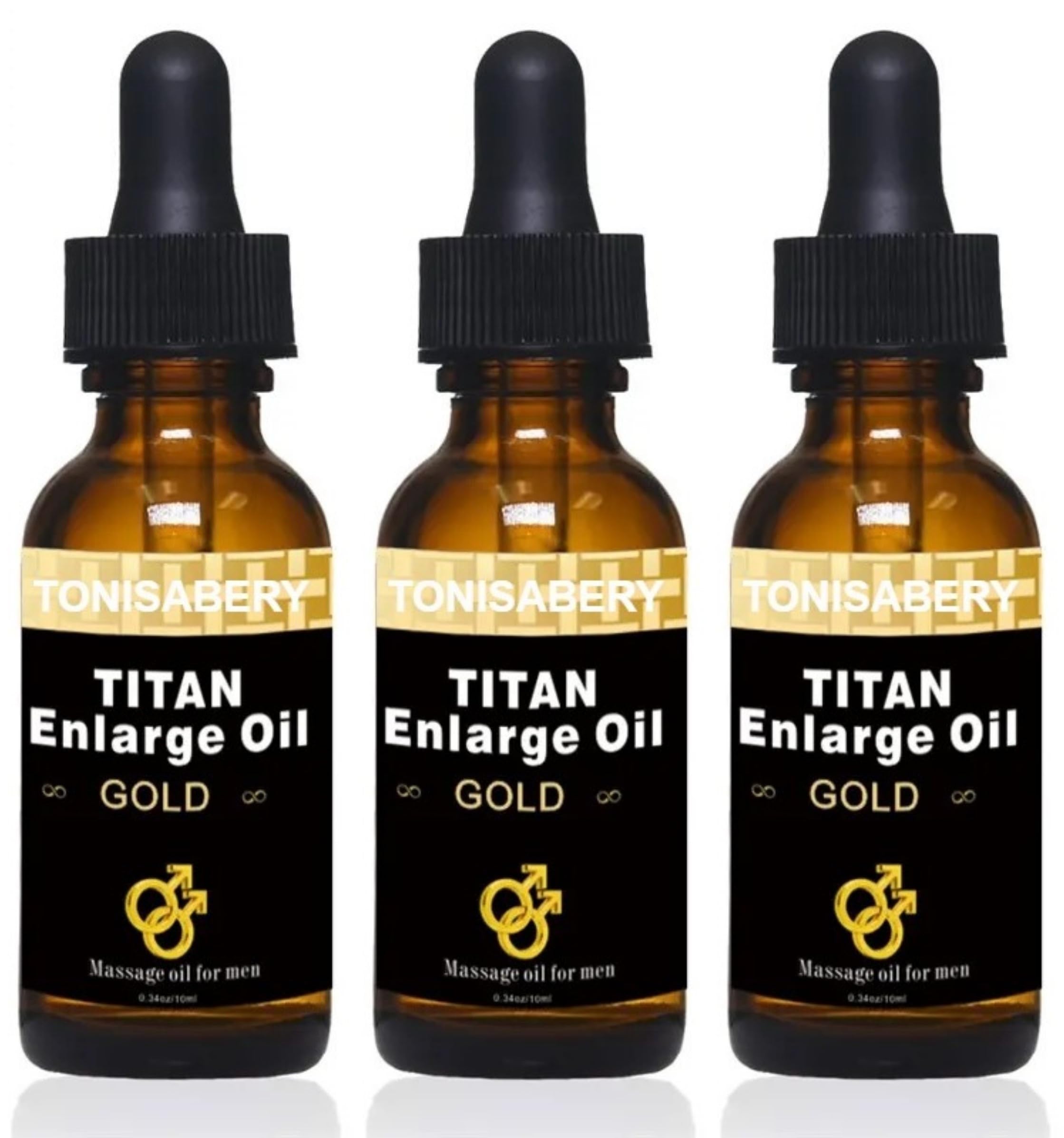 Tonisabery Enlarger Oil Titan Gold Oil for Men Original Male Enlargement Oil, Massage Enlarge Oil for Male 10ml by Tonisaberey (3)