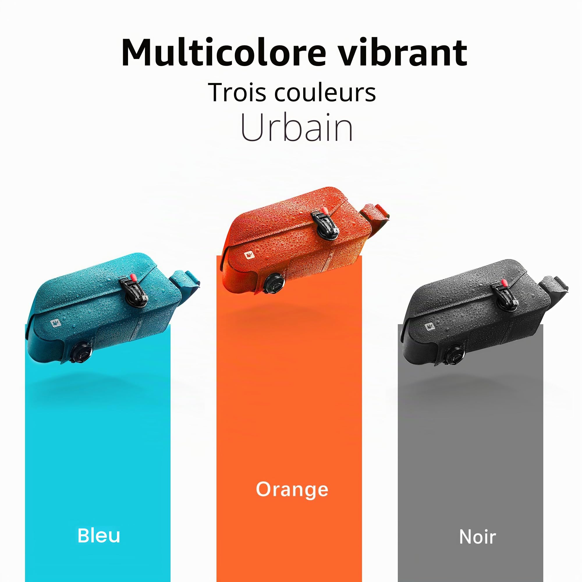 Rhinowalk Sac de cadre de vélo, entièrement étanche et stable, sac de cadre de vélo, accessoires professionnels pour vélo de montagne, noir